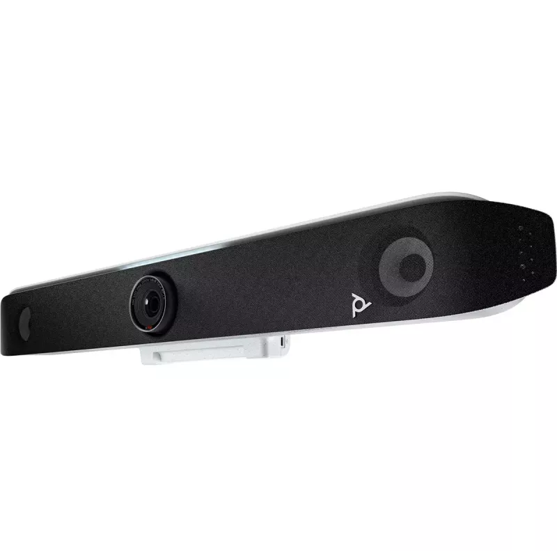 HP POLY POLY Studio X52 All‑In‑One Video Bar — 4K UHD, 30 fps, 95° FOV, 5x digitālā tālummaiņa, Wi‑Fi, Bluetooth, Android, Balts