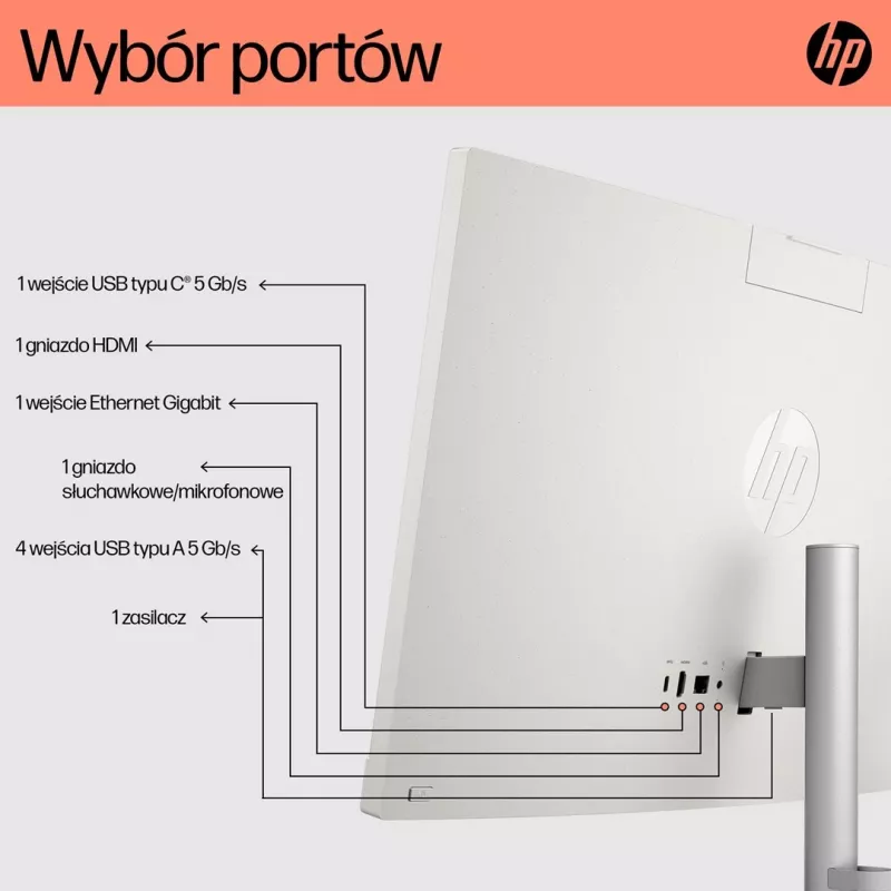 HP 24-cr0312nw AMD Ryzen™ 5 7520U 60,5 cm (23.8) 1920 x 1080 px universāls dators 16 GB LPDDR5-SDRAM 512 GB SSD Windows 11 Home Wi-Fi 6 (802.11ax) Balta