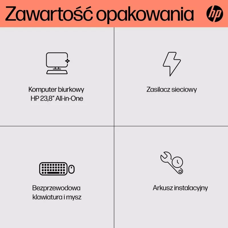 HP 24-cr0312nw AMD Ryzen™ 5 7520U 60,5 cm (23.8) 1920 x 1080 px universāls dators 16 GB LPDDR5-SDRAM 512 GB SSD Windows 11 Home Wi-Fi 6 (802.11ax) Balta