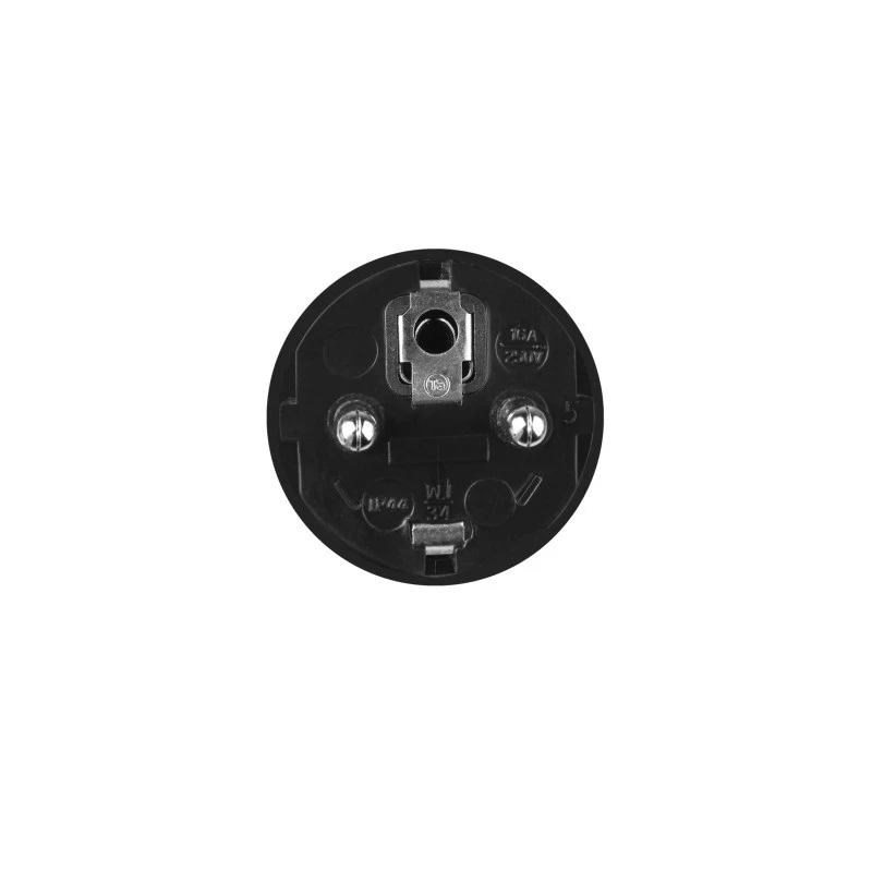 Elektrotransportlīdzekļa uzlādes kabelis zaļa Cell EVAK01, Type 1 uz Schuko, 16 A, 230–400 V, 0,4 m, melns