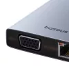 Hub 13in1 Baseus PortalJoy USB-C to HDMI+DP+VGA+C+USB+PD+RJ45+SD/TF+3.5mm (pelēks)