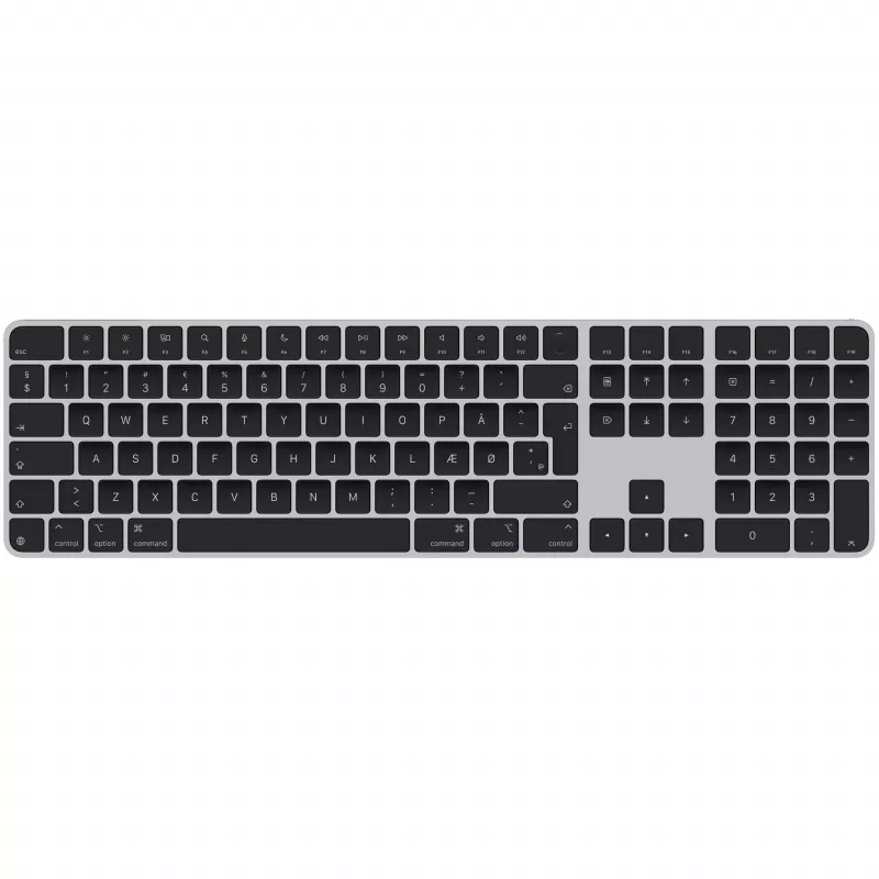 Apple Magic tastatūra Universal USB + Bluetooth QWERTY dāņu melna
