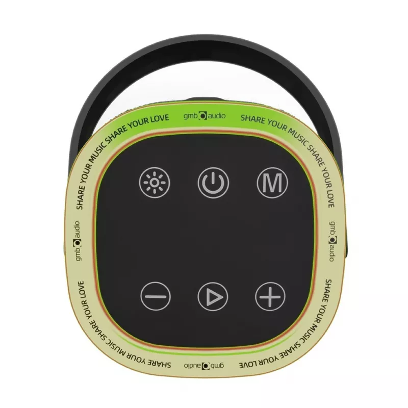 Pārnēsājams skaļrunis GEMBIRD SPK-BT-LED-06, Bluetooth, iebūvēts LED, uzlādējama baterija