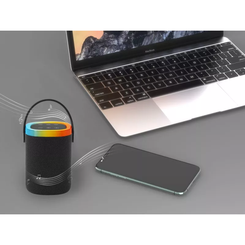 Pārnēsājams skaļrunis GEMBIRD SPK-BT-LED-06, Bluetooth, iebūvēts LED, uzlādējama baterija