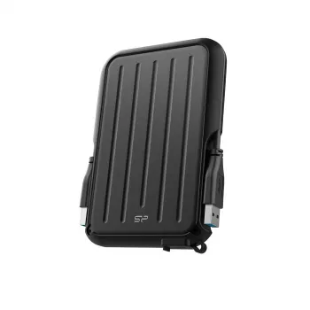Ārējais cietais disks Silicon Power A66 2TB USB 3.2 Gen 1 (USB-A) Melns, barošana no USB, ūdensizturīgs