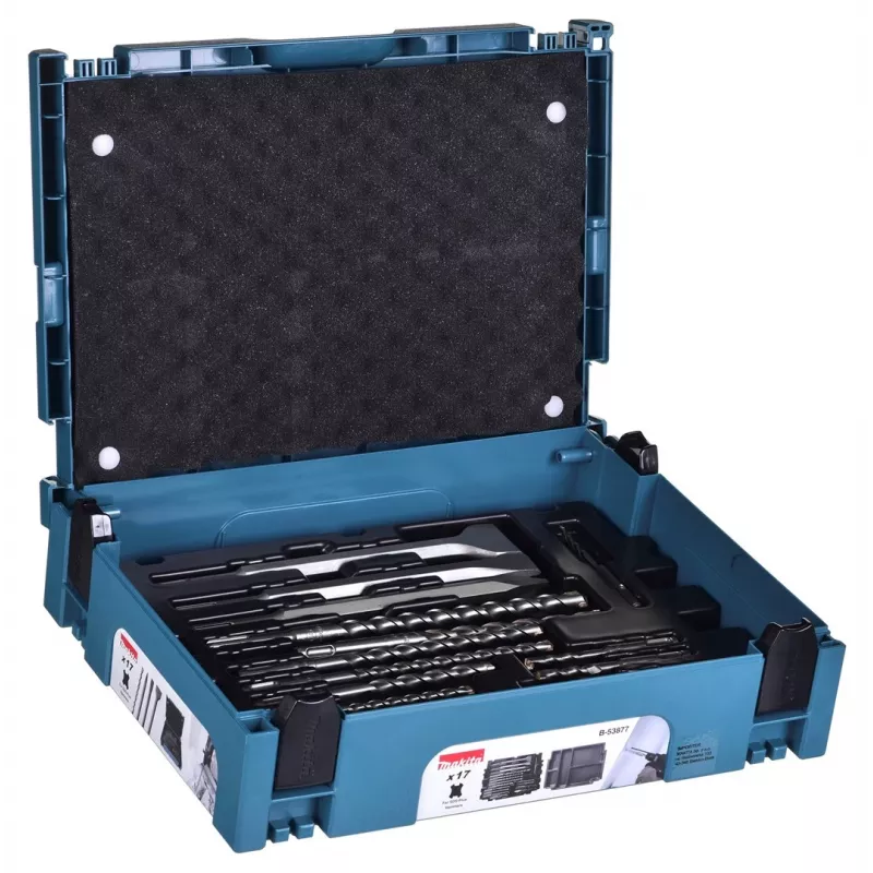 MAKITA SDS+ URBJU UN KALTU KOMPLEKTS 17 gab. MAKPAC KOFRĀ