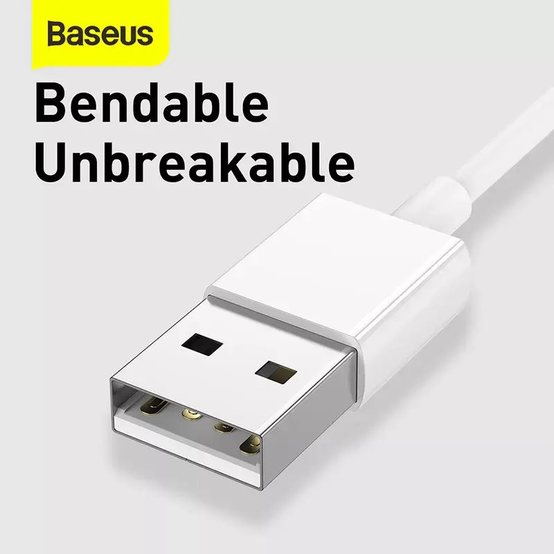 USB kabelis Baseus Superior USB 2.0 1.5m USB A USB C/Micro USB A/Lightning Balts