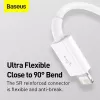 USB kabelis Baseus Superior USB 2.0 1.5m USB A USB C/Micro USB A/Lightning Balts