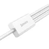 USB kabelis Baseus Superior USB 2.0 1.5m USB A USB C/Micro USB A/Lightning Balts