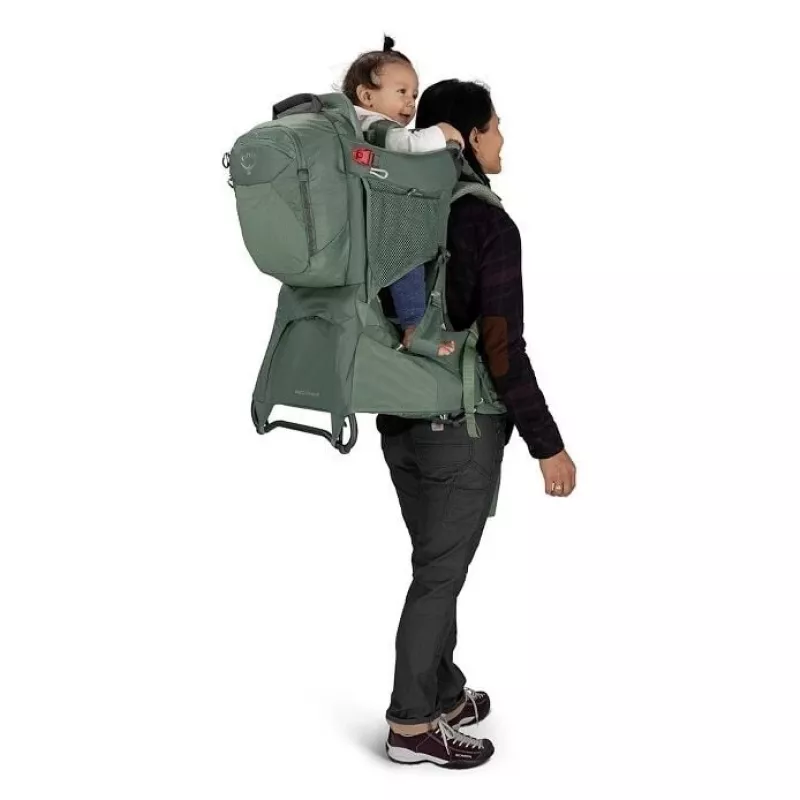 Bērnu pārvadātājs Osprey Poco Premium Tourist — Osprey, modelis 10005972/550/O/S, melns, viegls, ērts dizains