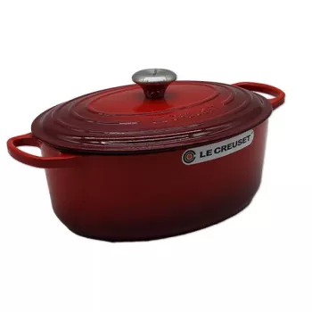Le Creuset Signature cepešpanna ovāla 31cm ķiršu sarkana (21178310602430)