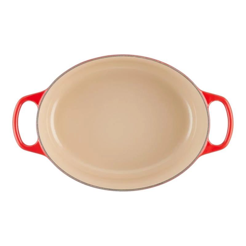 Le Creuset Signature cepešpanna ovāla 31cm ķiršu sarkana (21178310602430)