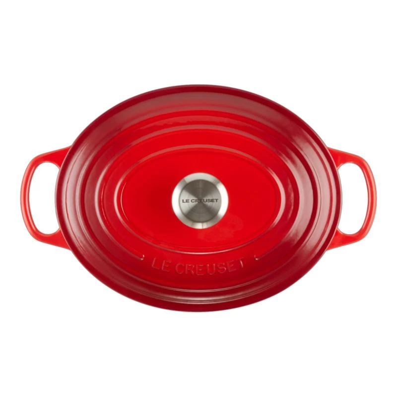 Le Creuset Signature cepešpanna ovāla 31cm ķiršu sarkana (21178310602430)