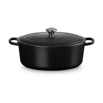Le Creuset Signature cepamtrauks, melns, ovāls, 33 cm