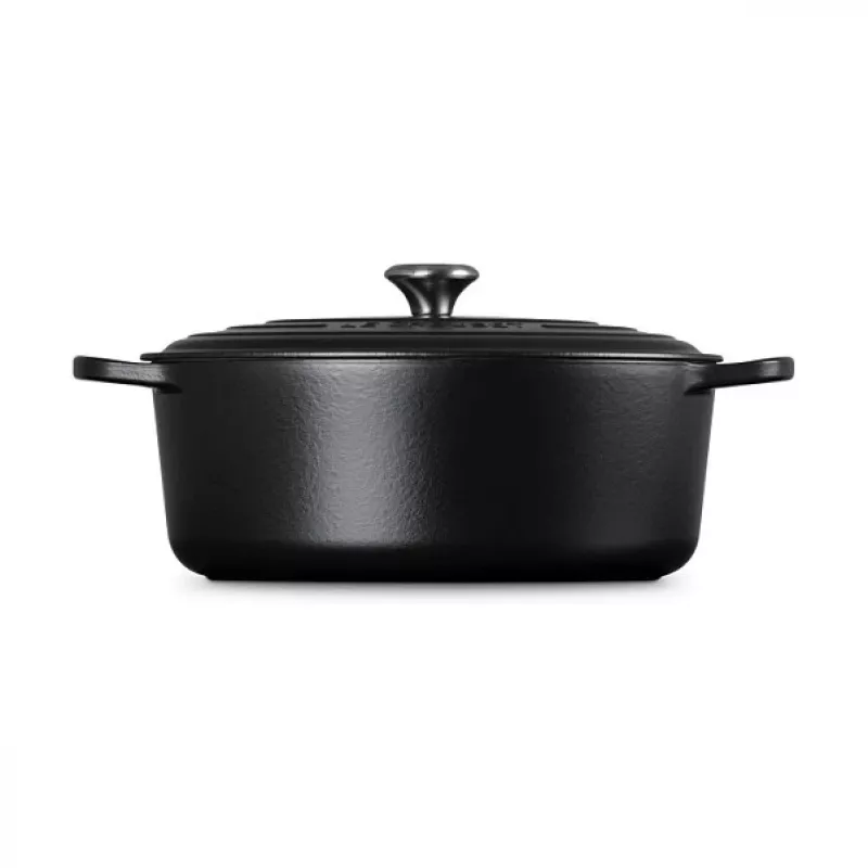 Le Creuset Signature cepamtrauks, melns, ovāls, 33 cm