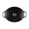 Le Creuset Signature cepamtrauks, melns, ovāls, 33 cm