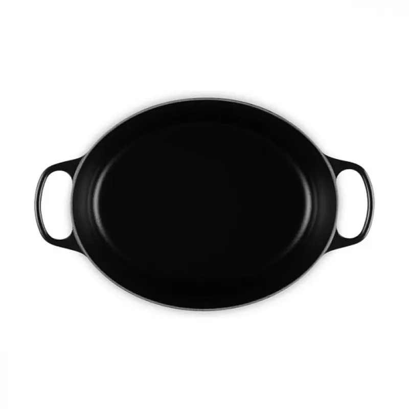 Le Creuset Signature cepamtrauks, melns, ovāls, 33 cm