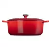 Le Creuset Signature ovāls cepešpanna ķiršu sarkanā krāsā 33 cm