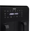 Karstā gaisa fritieris Princess 1.182068.01.001 ar dubulto grozu, 8 L, 2400 W, 220 °C, skārienjutīgs, LED (melns)