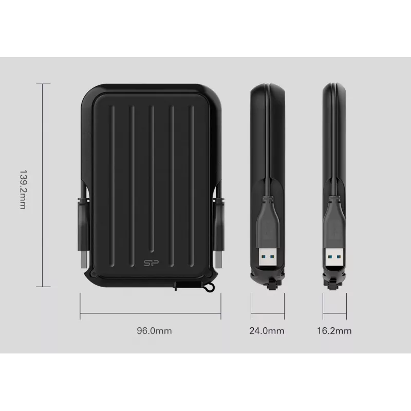 Ārējais cietais disks Silicon Power 4TB USB Type-A 3.2 Gen 1 A66