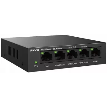 Vadu maršrutētājs Tenda G0-5G-PoE Gigabit Ethernet melns IPSec VPN