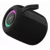 Mono pārnēsājamais skaļrunis GEMBIRD GMB Audio SPK-BT-LED-05-BK — 8 W RMS, 6,6 cm draiveris, Bluetooth, MicroSD atbalsts, melns cilindrs