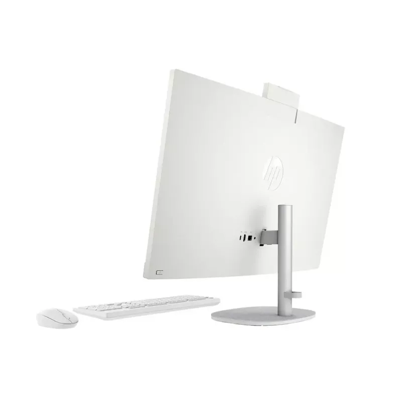 Viss vienā dators HP 27-cr0232nw — AMD Ryzen 5 7520U, 16 GB RAM, 512 GB SSD, 27 collu FHD, Windows 11 Home, Wi‑Fi 6 (balts)