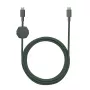 Native Union Anchor Cable 240W USB-C–USB-C kabelis, 3 m, Slate Green