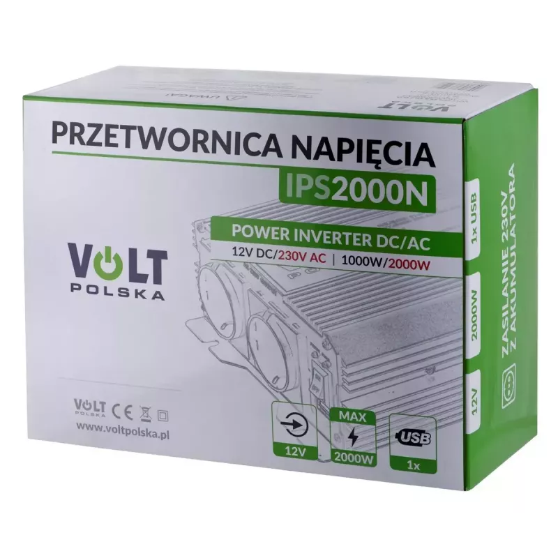 Sprieguma invertors Volt Polska IPS 2000 N 12/230V 1000/2000 W