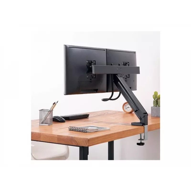 LOGILINK BP0102 Divu monitoru stiprinājums 17-27 collas tērauda, vietu taupošs