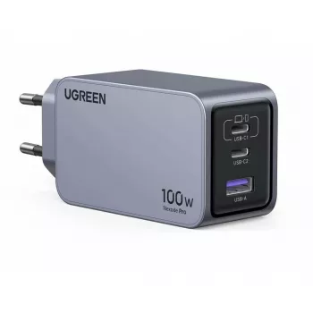 UGREEN iekštelpu lādētājs Nexode Pro 3 portu GaN PD ātrais lādētājs 2 USB Type-C