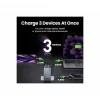 UGREEN iekštelpu lādētājs Nexode Pro 3 portu GaN PD ātrais lādētājs 2 USB Type-C