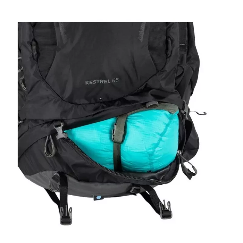 Trekking Backpack Osprey Kestrel 48 melns S/M