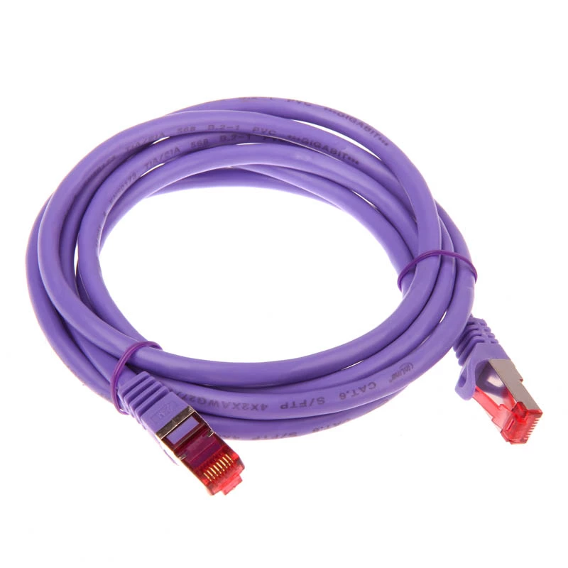InLine komutācijas kabelis S/FTP PiMF Cat.6 250MHz PVC varš violets 2m
