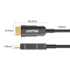 HDMI kabelis UNITEK C11072BK-50M 50m 18 Gbit/s 2.0 Melns