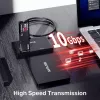 SSD korpuss UNITEK S1232A01-EU Melns M.2/2,5 collas/3,5 collas 10 Gbit/s