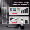 SSD korpuss UNITEK S1232A01-EU Melns M.2/2,5 collas/3,5 collas 10 Gbit/s