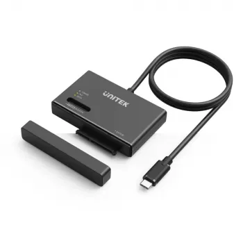 SSD korpuss UNITEK S1232A01-EU Melns M.2/2,5 collas/3,5 collas 10 Gbit/s