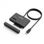 SSD korpuss UNITEK S1232A01-EU Melns M.2/2,5 collas/3,5 collas 10 Gbit/s