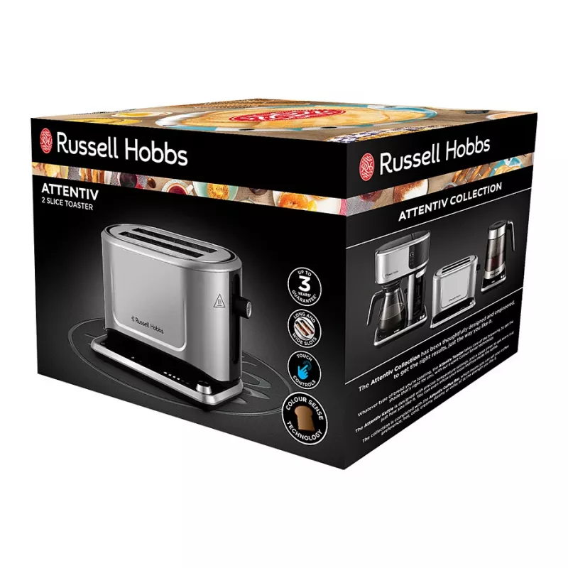 Tosteris Russell Hobbs 26210-56 2 šķēles satīna tērauds