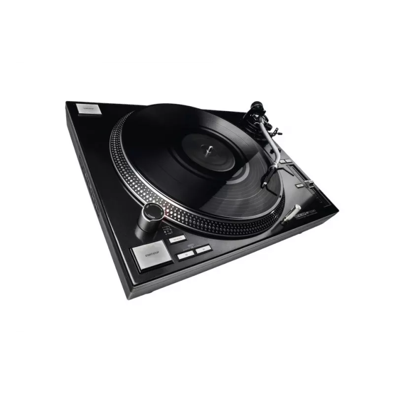 Tiešās piedziņas DJ atskaņotājs Reloop RP-7000 MK2 — 33/45/78 RPM, S veida tonārs, alumīnija disks, melns