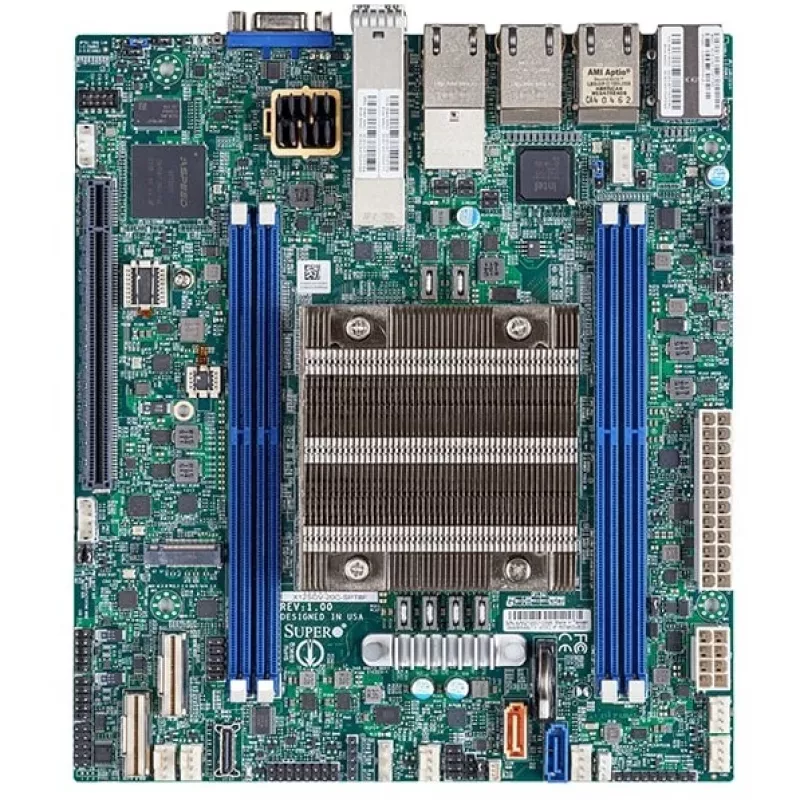 Supermicro Barebone SuperServer 1U Intel Xeon D-2733NT (8C/16T) 2.1 GHz SYS-110D-8C-FRAN8TP
