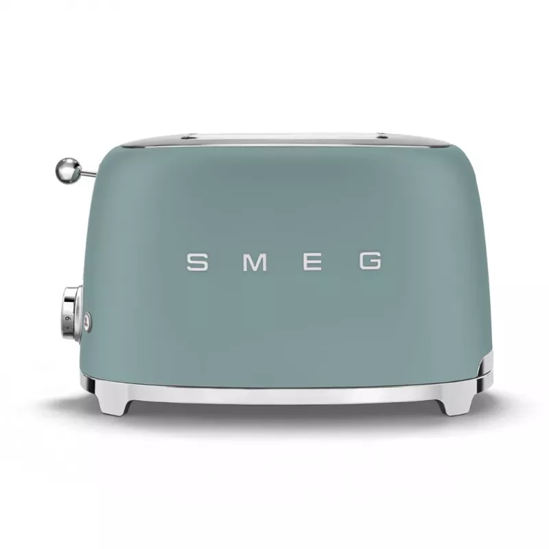 Smeg TSF01EGMEU tosteris 6 2 šķēles 950 W Hromēts, Zaļš