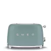 Smeg TSF01EGMEU tosteris 6 2 šķēles 950 W Hromēts, Zaļš
