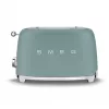 Smeg TSF01EGMEU tosteris 6 2 šķēles 950 W Hromēts, Zaļš