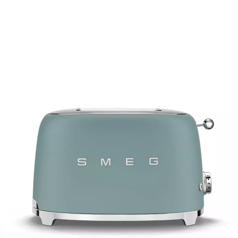 Smeg TSF01EGMEU tosteris 6 2 šķēles 950 W Hromēts, Zaļš