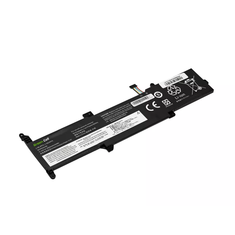 Battery zaļa Cell LE171 for Lenovo IdeaPad (LiPo 4650 mAh, Melns)