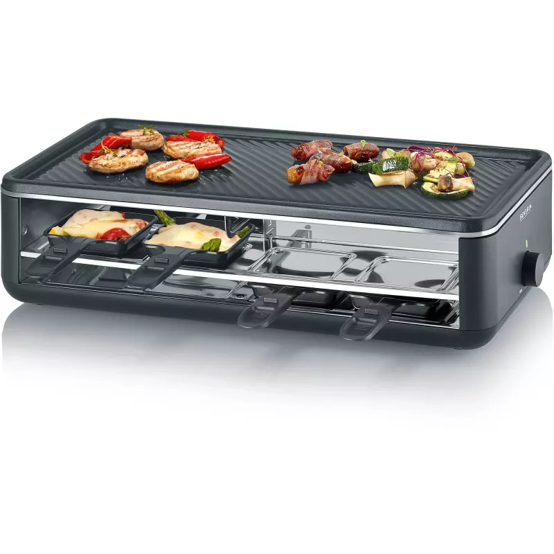 Severin RG 2365 Rakletes grils 8 personām 1300 W Melns