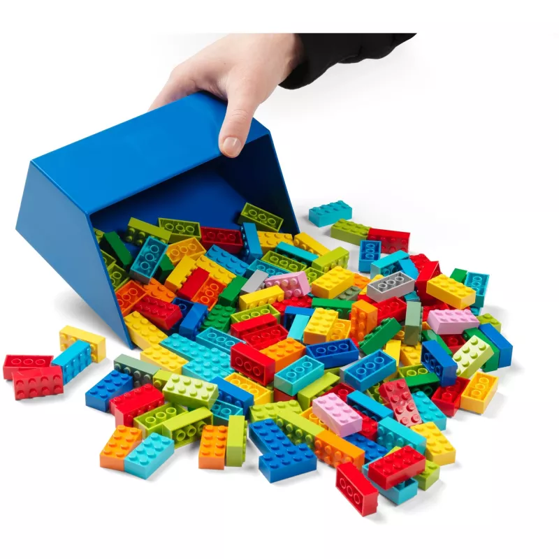 LEGO ķieģeļu lāpstiņa 2 gab. komplekts, uzglabāšanas kaste sarkana/zila