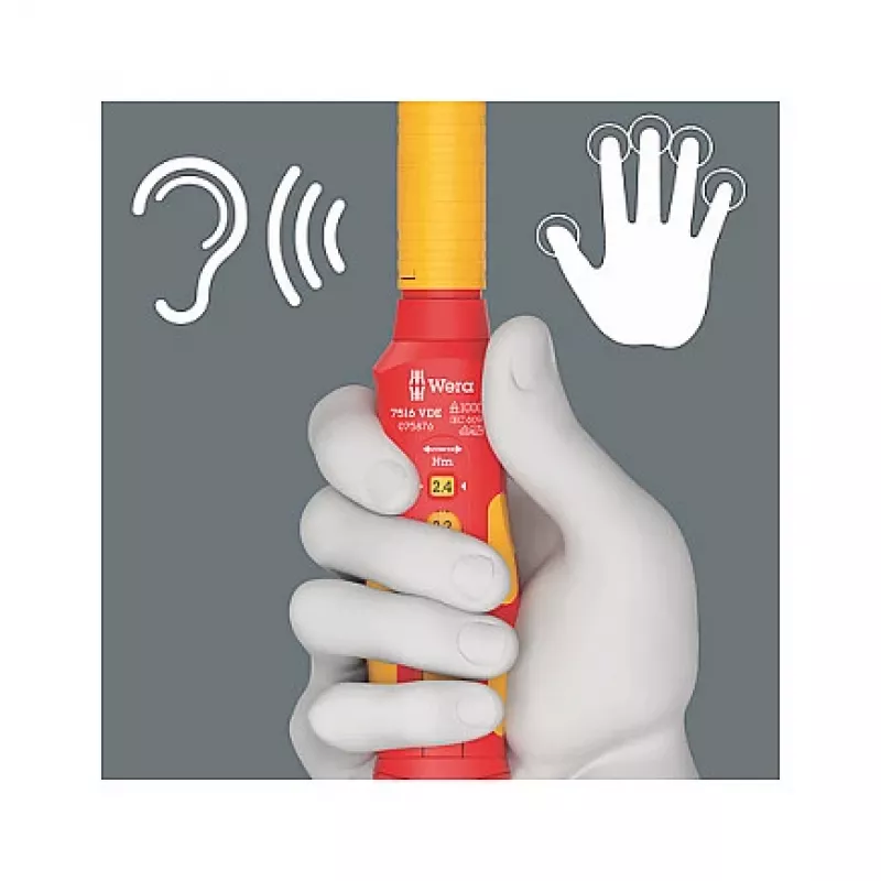 Griezes momenta atslēga Wera 05075876001 Mehāniskā 2.4 - 4 N⋅m